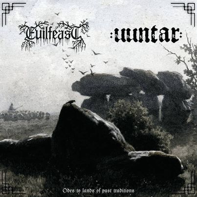 Evilfeast / Uuntar - Odes to lands of past traditions split 12" Purple